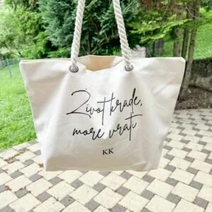 Torba za plažu špage "život krade"