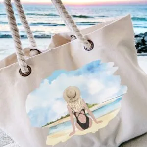 Torba za plažu "Ručke špage beach babe"