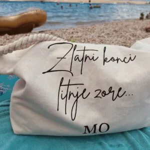 Torba za plažu špage "Zlatni konci"