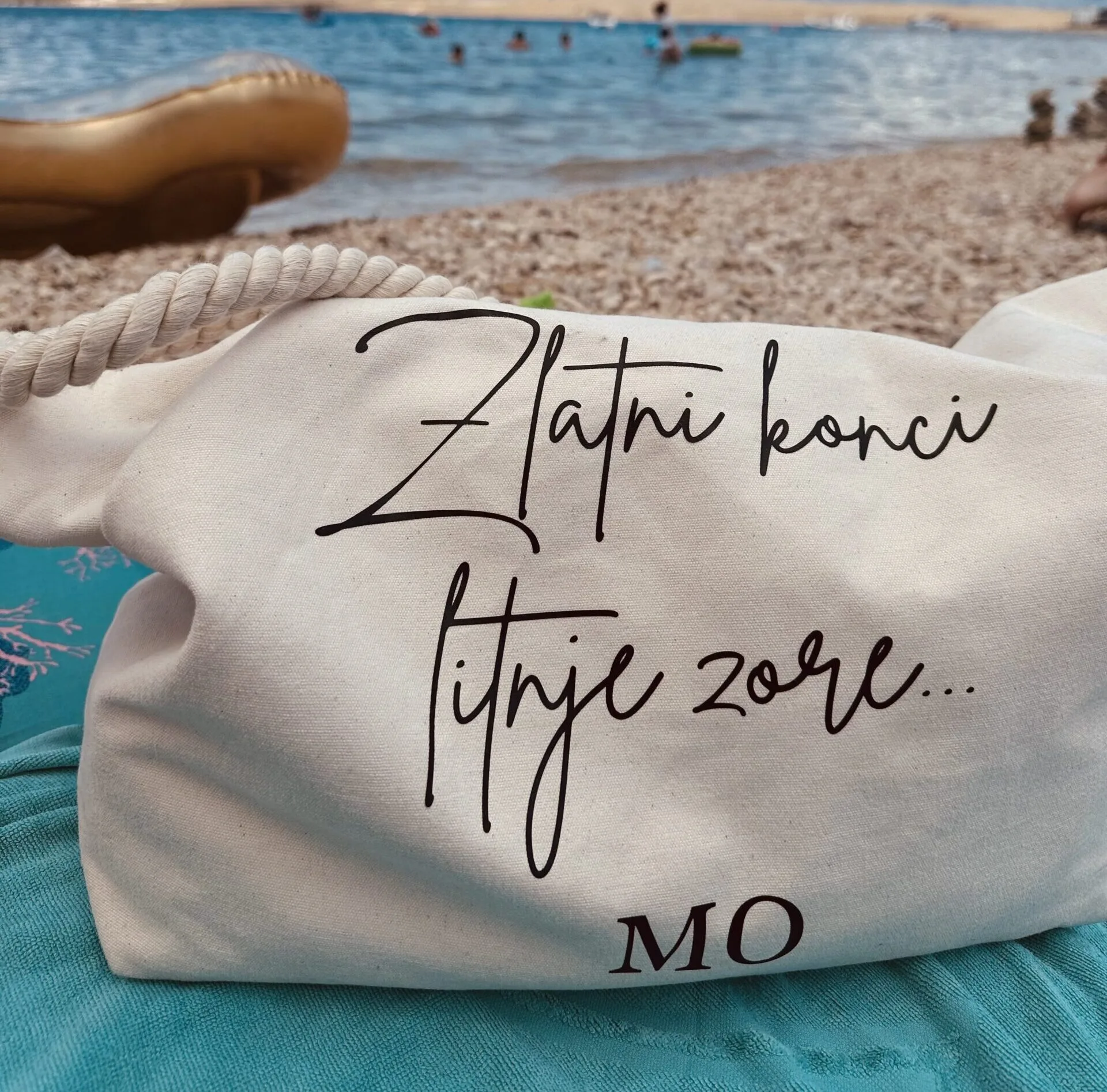 Torba za plažu špage "Zlatni konci"