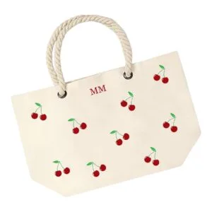 Torba za plažu "Ručke špage cherry"