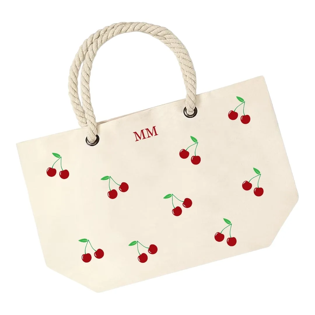 Torba za plažu "Ručke špage cherry"